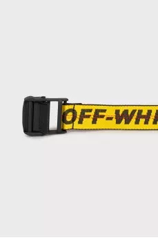 Textile belt with brand logo