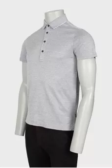 Men's gray polo shirt