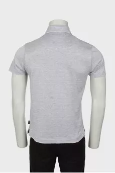 Men's gray polo shirt