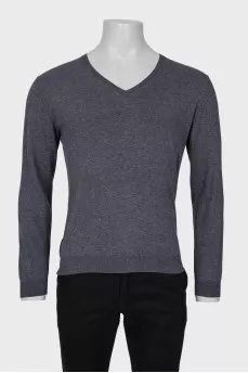 Men's V-neck jumper