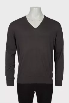 Men's jumper in graphite color