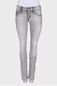 Light gray skinny jeans
