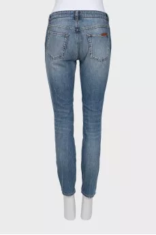 Light blue low rise jeans