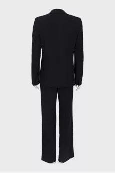 Navy blue wool suit
