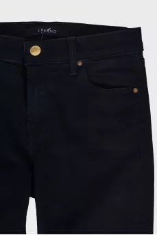 Dark blue ripped effect jeans