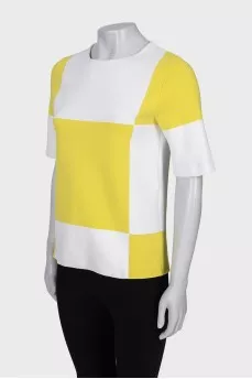 T-shirt in geometric print