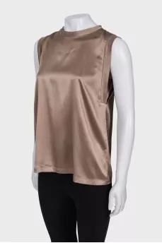 Satin long top