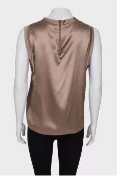 Satin long top