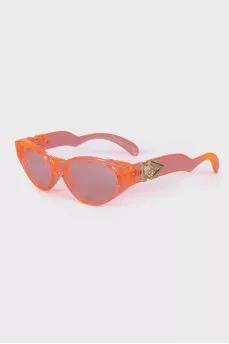 Orange translucent sunglasses