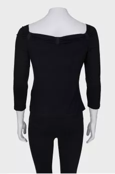 Jacket with short sleeves