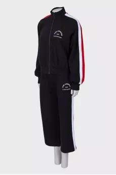 Black tracksuit with tag