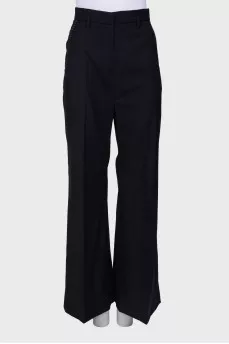 Navy blue palazzo trousers