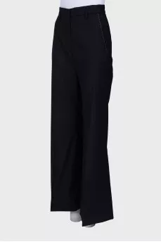 Navy blue palazzo trousers