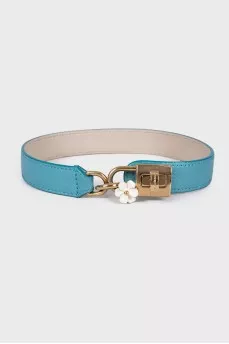 Leather bracelet with tag