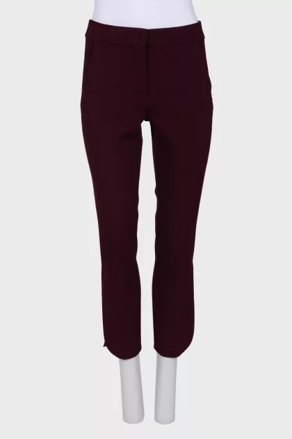 Burgundy dress pants