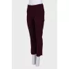 Burgundy dress pants