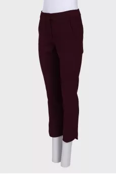 Burgundy dress pants