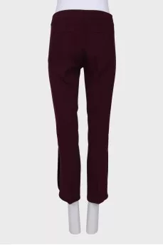 Burgundy dress pants