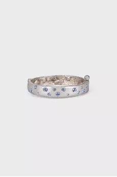 Decorated silver bracelet