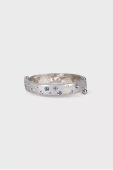 Decorated silver bracelet
