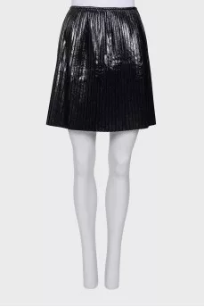 Pleated miniskirt