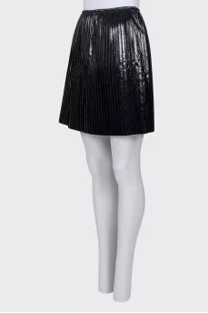 Pleated miniskirt