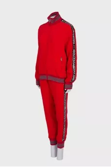 Red tracksuit with stripes