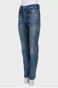 Blue high waist jeans