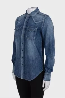 Button down denim shirt