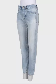 Light blue high waist jeans