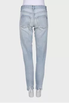 Light blue high waist jeans