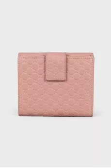 Embossed leather wallet