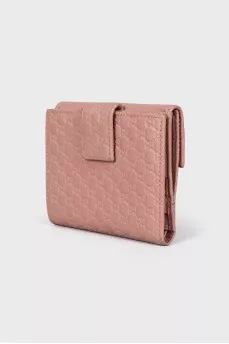 Embossed leather wallet