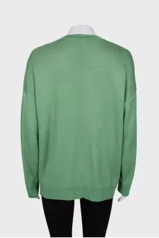 Green cardigan with tag