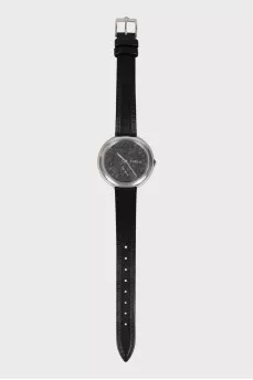 Black stainless steel watch
