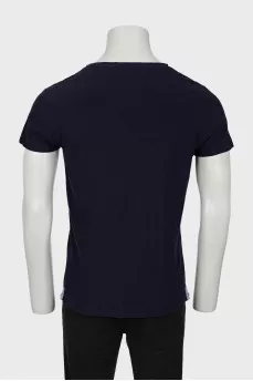 Men's dark blue T-shirt
