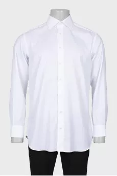 Men's square collar shirt