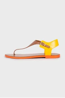 Mixed color sandals