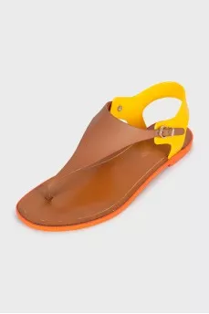 Mixed color sandals