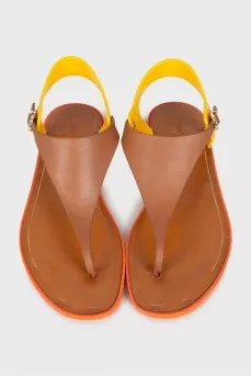Mixed color sandals