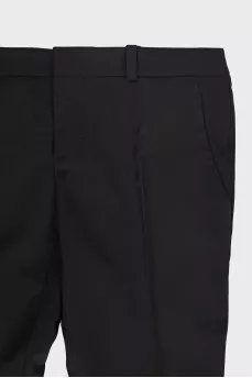 Black flared trousers