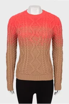 Sweater in gradient print