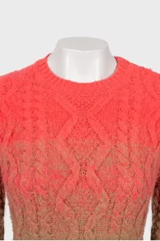 Sweater in gradient print