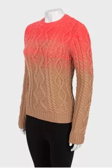 Sweater in gradient print