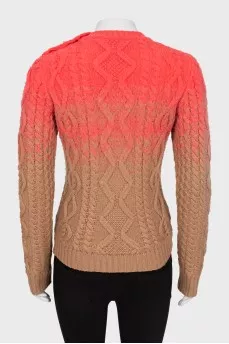 Sweater in gradient print