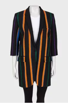 Long striped jacket