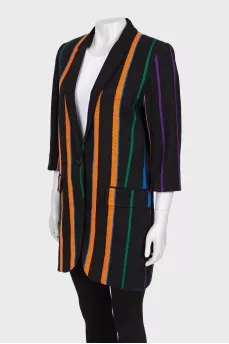 Long striped jacket