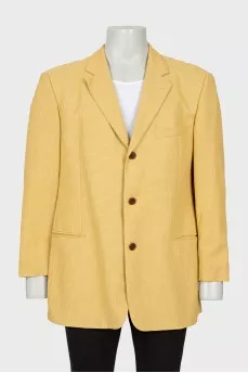Gingham men's blazer