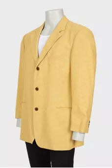 Gingham men's blazer