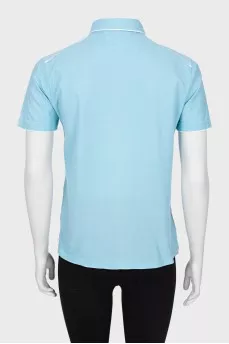 Two-tone polo shirt